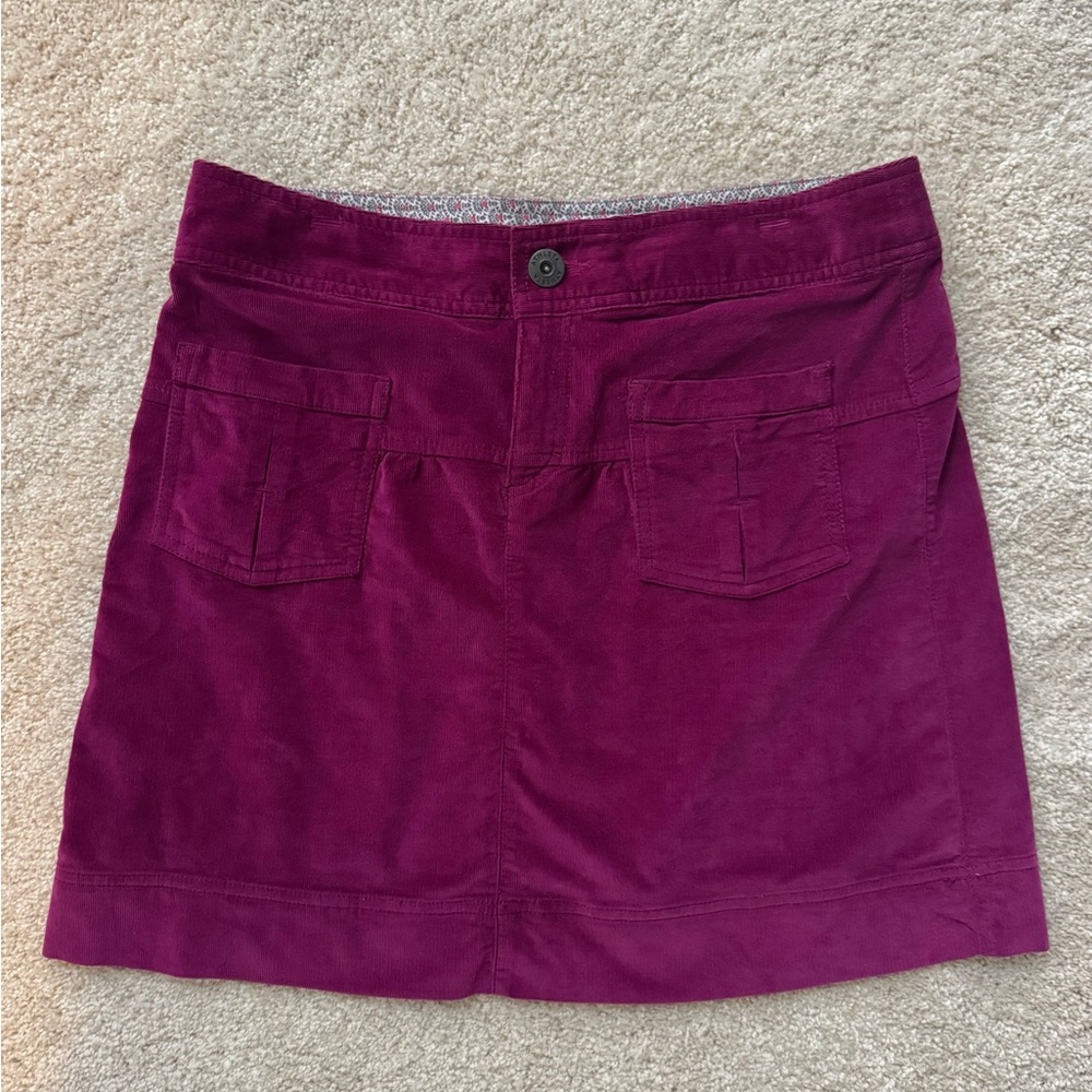ATHLETA RASPBERRY CORDOBA CORDUROY SKIRT